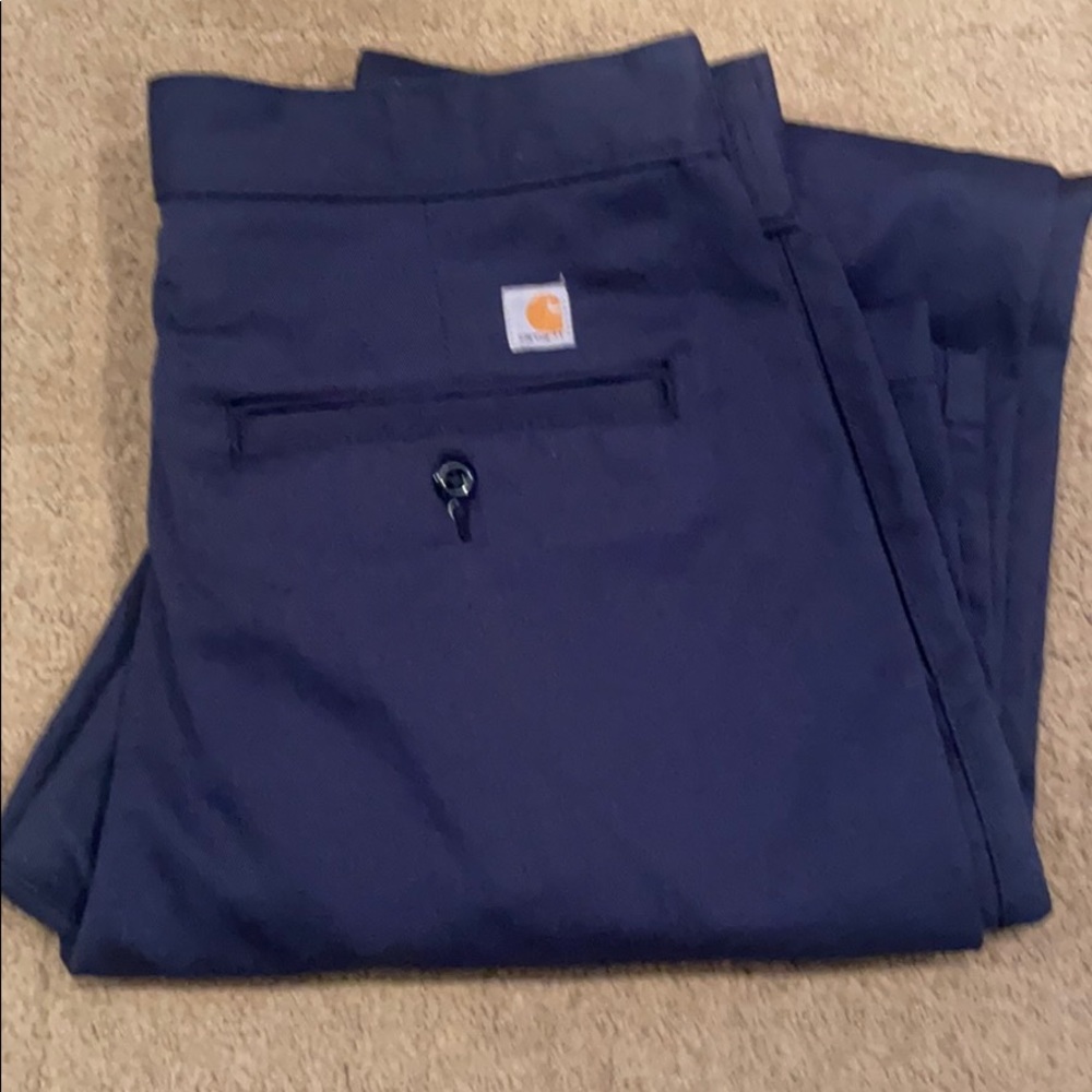 Like new carhartt chino work pants navy 30x32 nwot